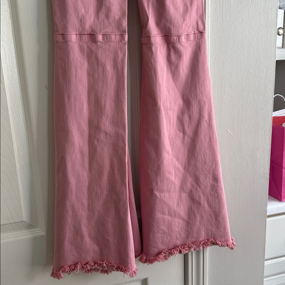 VIBRANT M. I. U. Vintage Y2K SUPER WIDE
Leg Distressed BUBBLEGUM Pink JEANS - Picture 8 of 13
